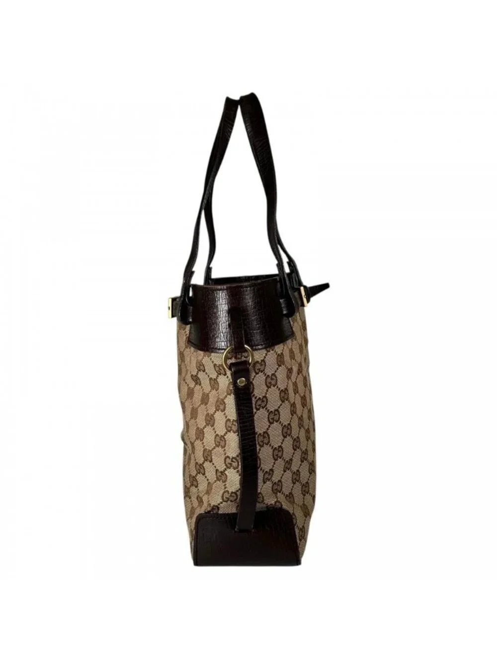 Gucci Handbag GG Canvas Brown Gold - Picture 3 of 15